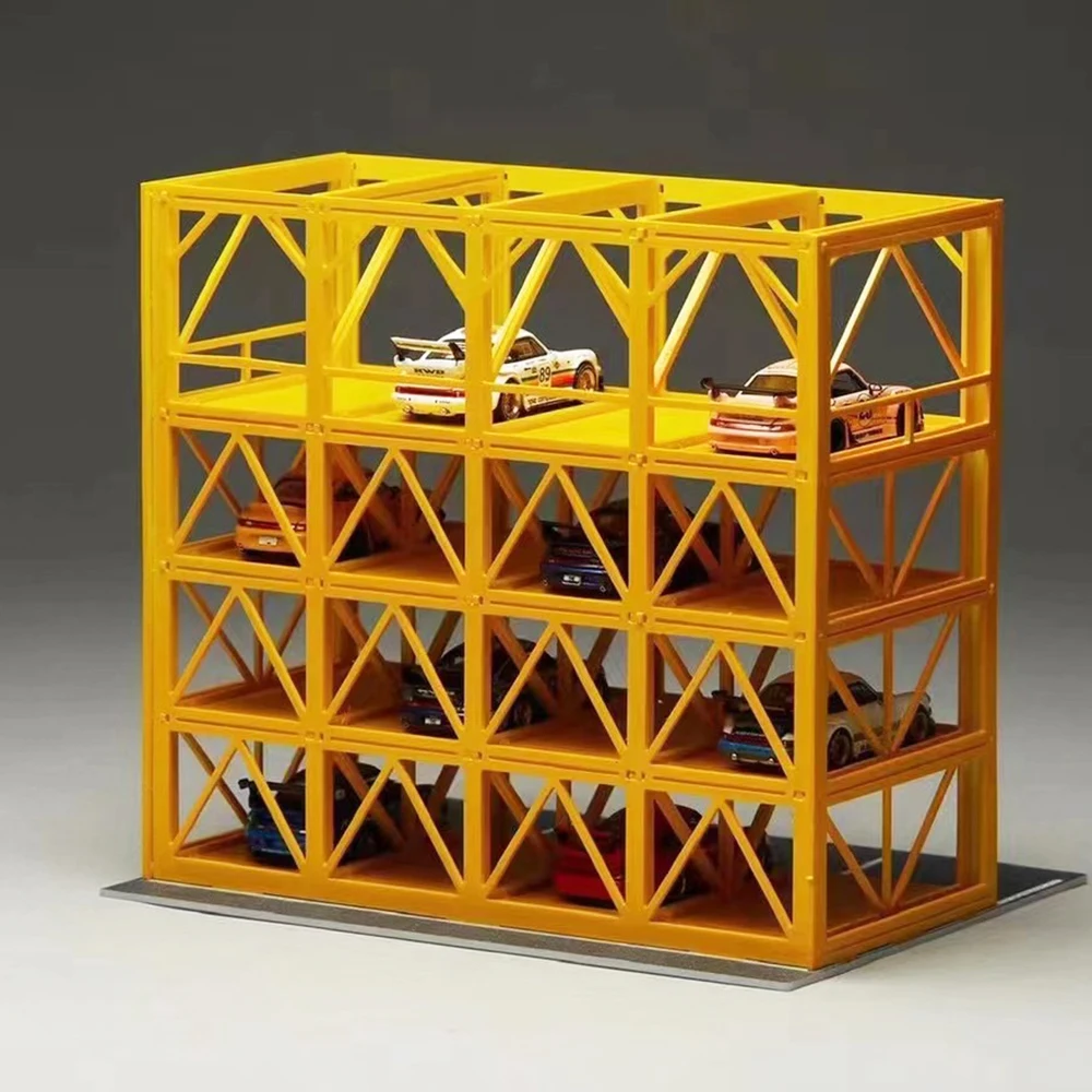 1/64 модель автомобиля парковка здание сцена украшение игрушка в подарок для