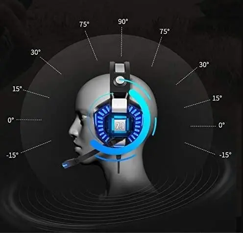 

NEW Headset Gamer Fone de Ouvido Slim Pro Pc Notebook KP-491 Azul