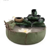 rysing chinese style living room desktop ceramic flowing water ornaments circulating water office landscape decorative