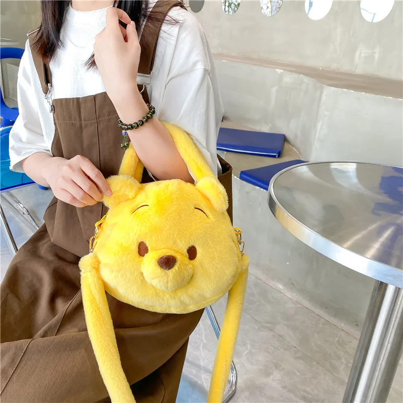 

Kawaii плюшевая сумка, кукла, мультяшная сумка через плечо, Denisy Winnie Bear, мягкая аниме-игрушка, сумка для девочек, рождественские подарки, игрушки