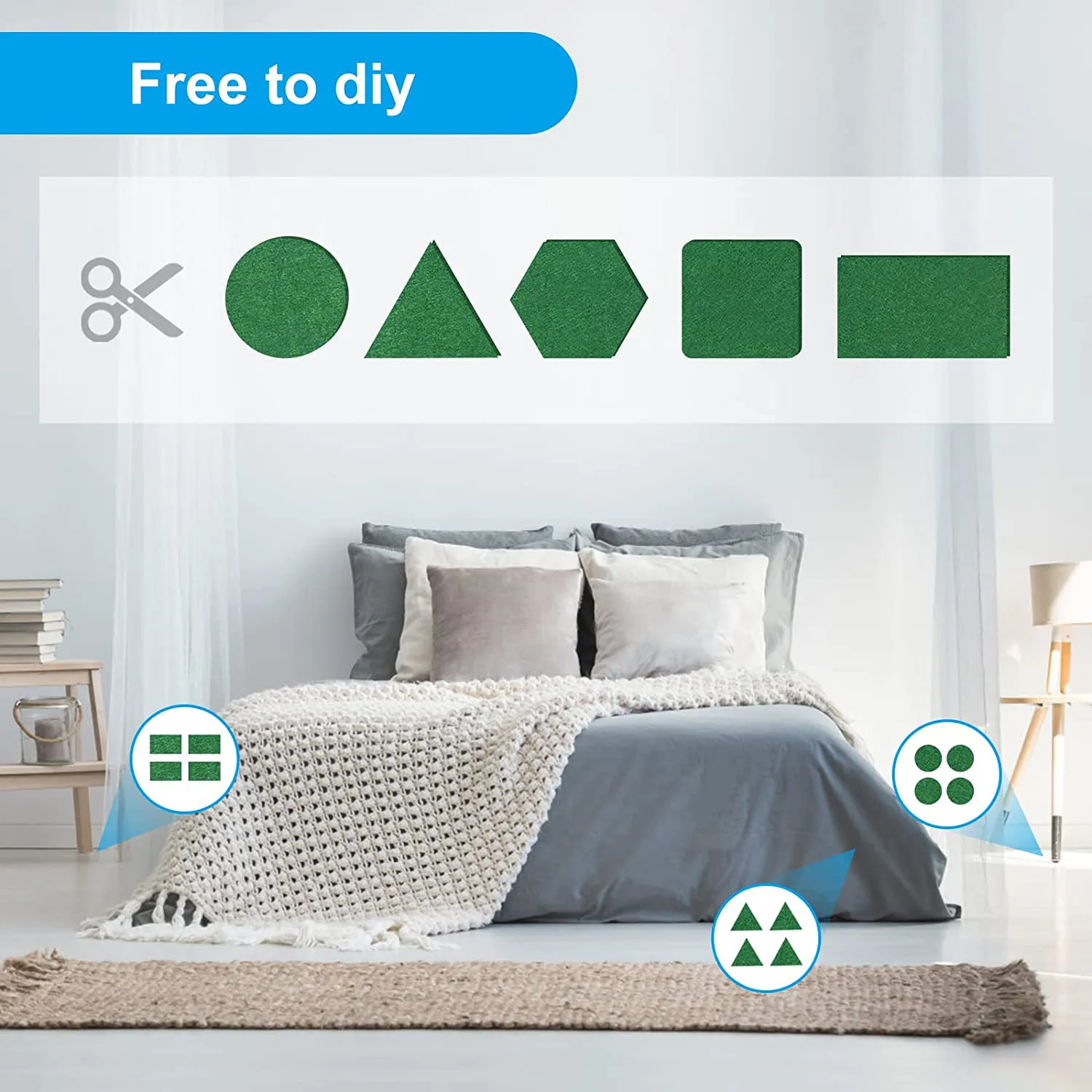 Самоклеящиеся фетровые ползунки 40 x 150 см самоклеящиеся войлочные подушечки