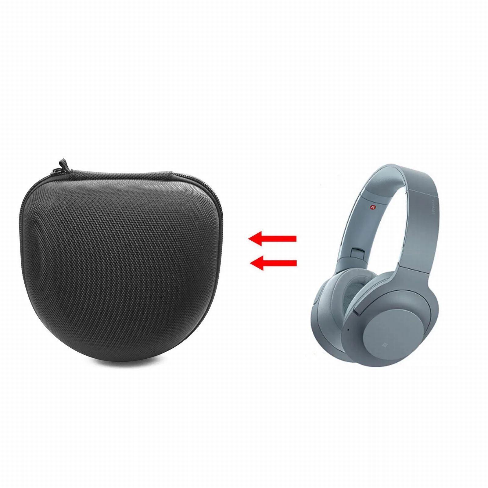 

Подходит для SONY WH H900N Hi Res сумка для беспроводной Bluetooth-гарнитуры Жесткий Чехол для кассеты Aux адаптер