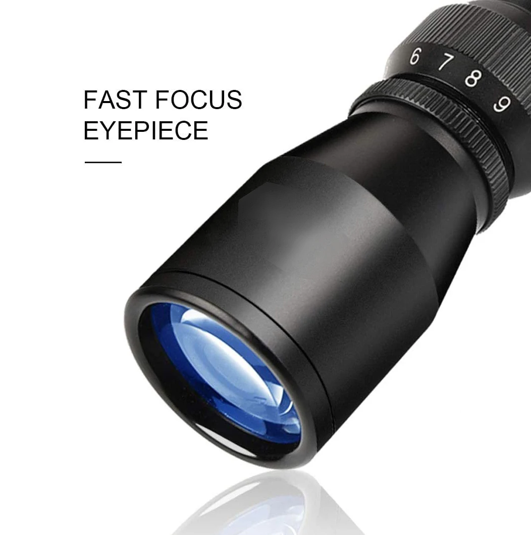 Tctic 3-9x40 Оптический прицел для винтовки R4 с сеткой и креплением Пикатинни 20 мм