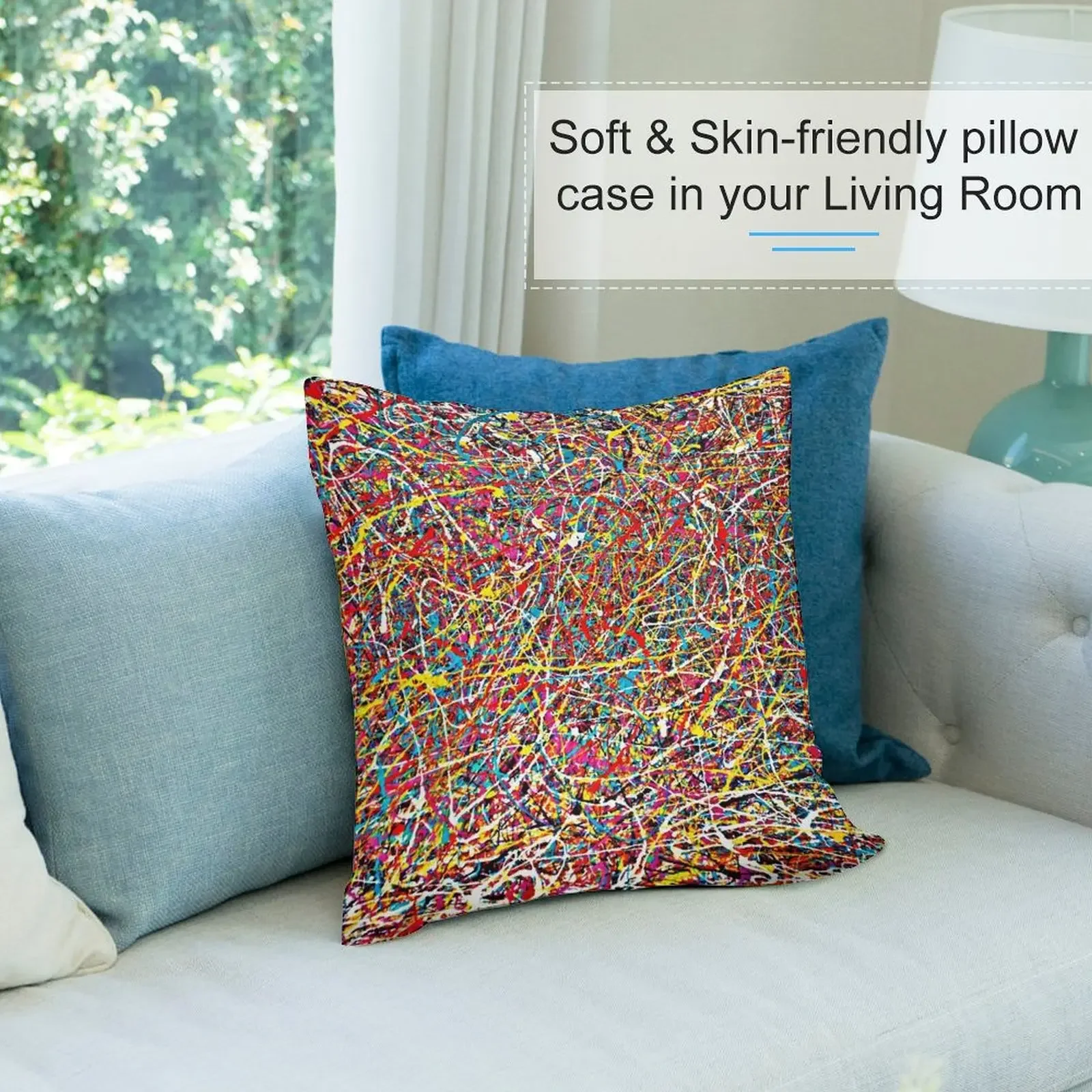 Абстрактная подушка Fujian 100% Полиэстер