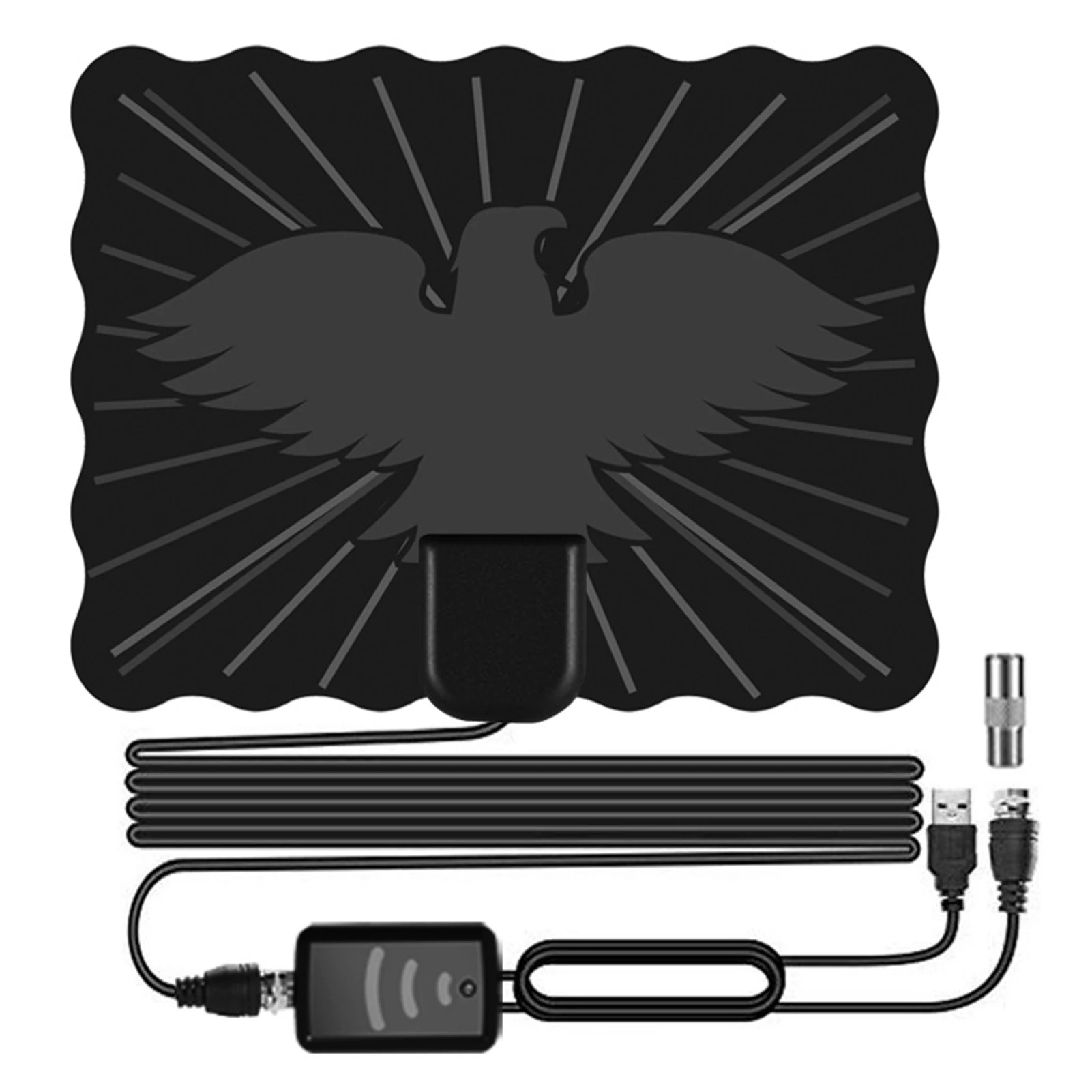 

UHF VHF Broadcast PC 150 Miles With Amplifier Digital HDTV Antenna Indoor Outdoor Plug And Play Home 4K Signal Receiver