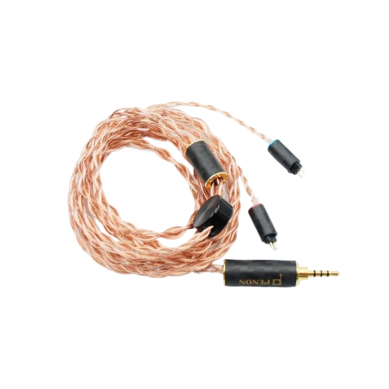 Фото Penon Fiery Флагманский MMCX/2Pin 0,78 мм монокристаллический медный Hi-Fi аудиофильский сменный кабель для наушников Кабель обновления IEM №4