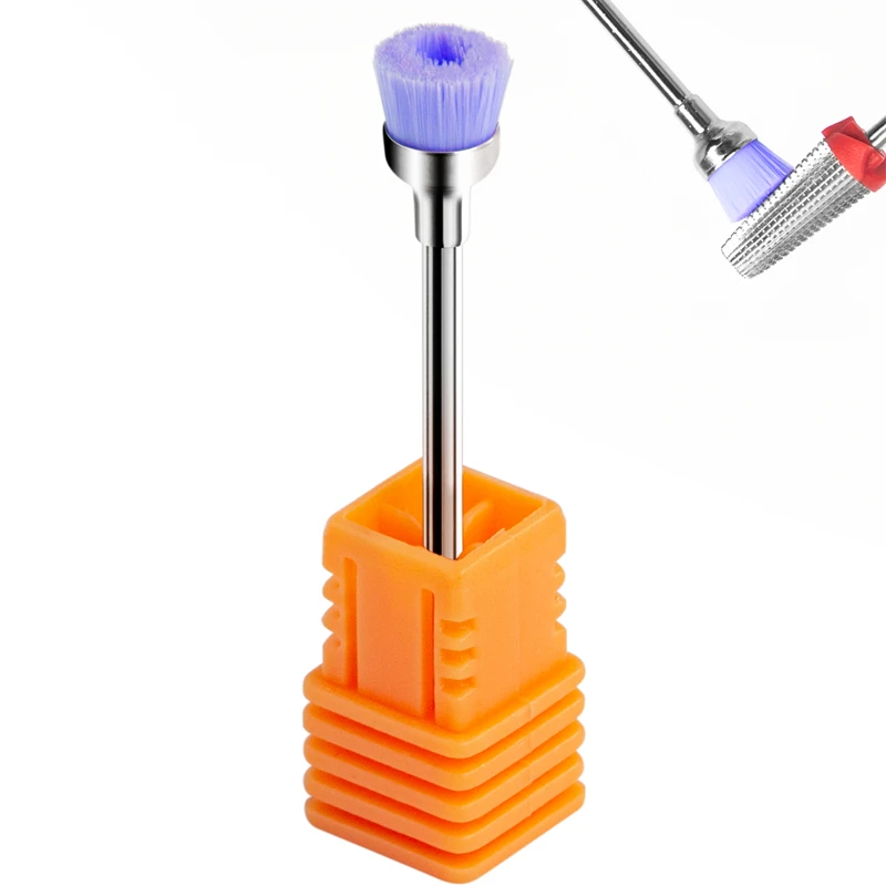 

Nail Drill Bit Cleaning Brush Electric Files Milling Cutter Dust Remover High-Density Bristles Nail Art Dust Brush Manicure Tool