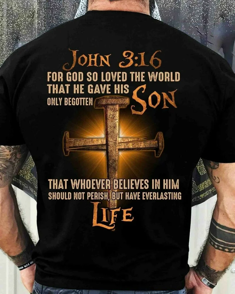 

So Loved The World Shirt He Gave His Son Faith Christian Cross Shirt Gift S-3XL