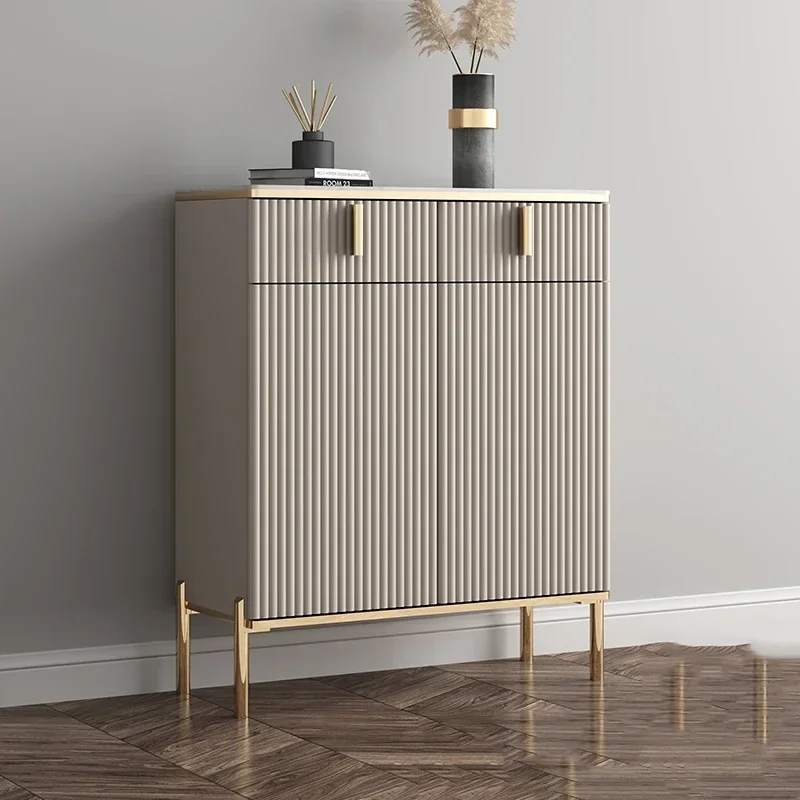 Космическая гостиная шкафы для обуви подставка полка роскошные деревянные полки