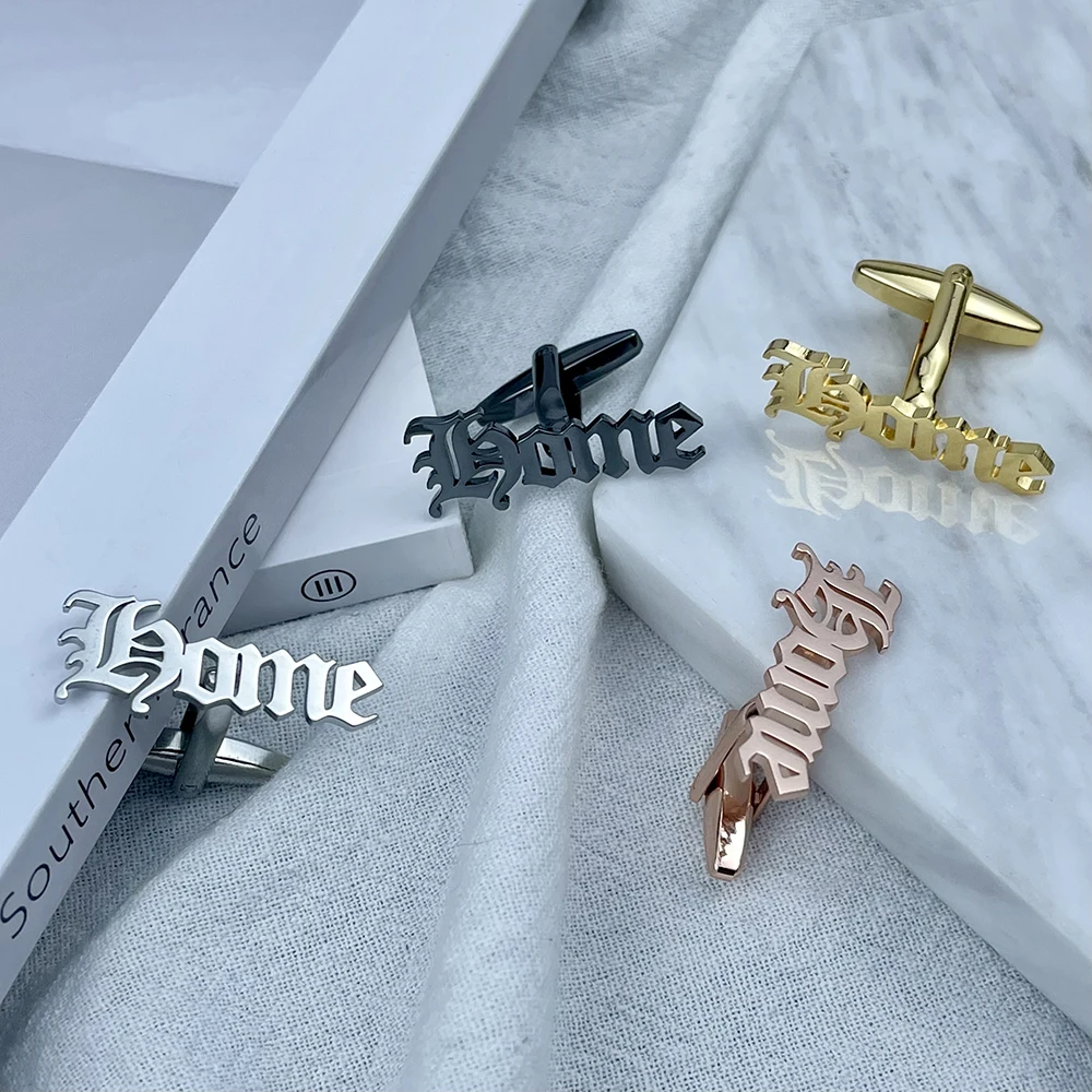 Fashion Cufflinks For Men's Luxury Stainless Steel Men's Shirt Cufflinks French Banquet Suit Shirt Button Men's Accessory Gift