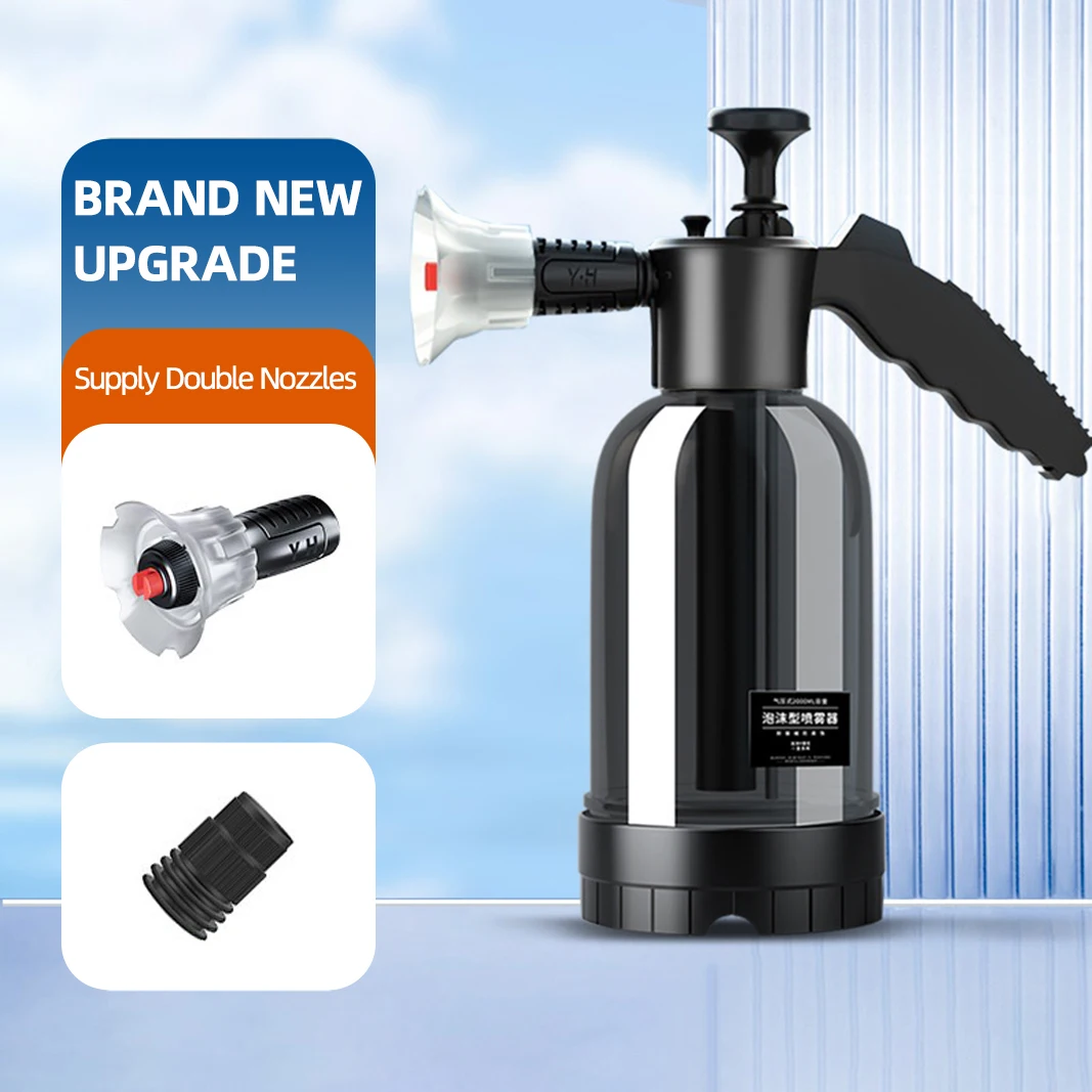 

Чистящие средства для автомойки, пенопластовая лейка, многофункциональный ручной ручной насос 2 л, распылитель для пены высокого давления