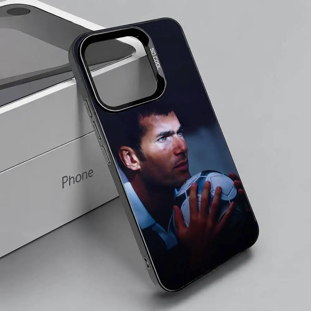 Фото Чехол для телефона Football Star Z-Zinedines Z-Zidane для iPhone 17, 16, 15, 14, 13, 12 Plus Pro Max XS, глянцевый черный, внутренняя крышка №2