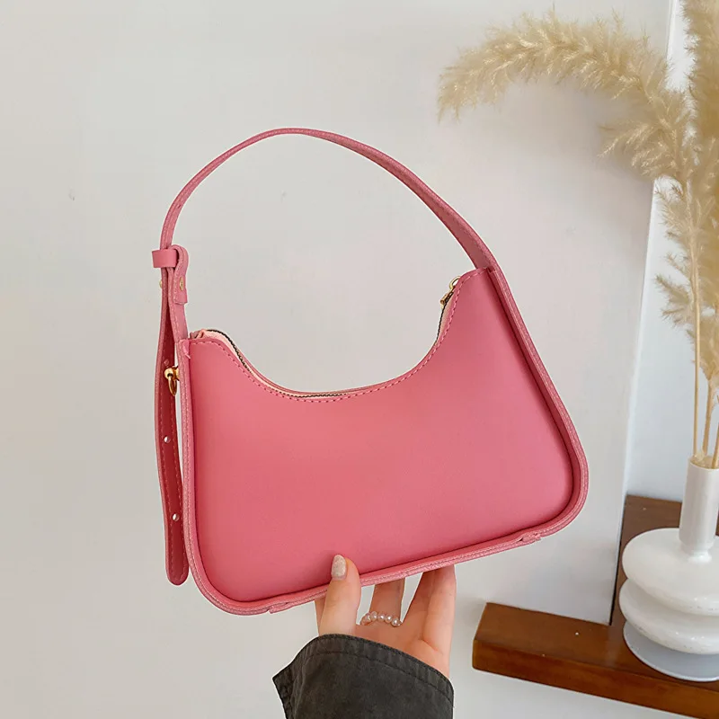 

Solid Color High Quality Fashion One Shoulder Crossbody Bag Women's Simple Casual Handbag Korean Mini Square Tote bag