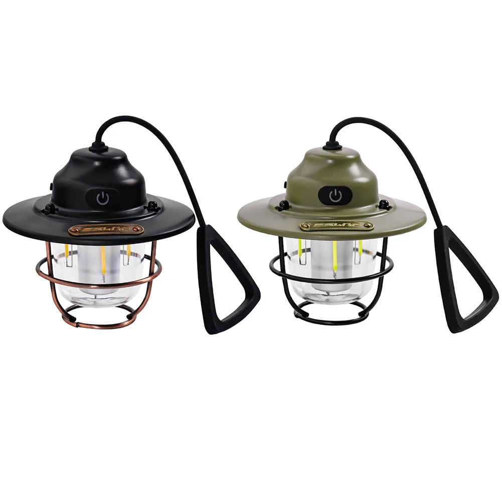 

Retro Type-C USB Rechargeable Portable LED Lanterns Lamp Hanging Emergency Camping Flashlight for Outdoor Tent Fishing Hiking