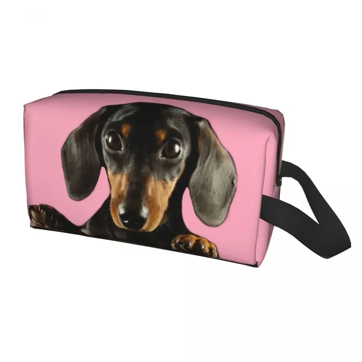 Сумка для туалетных принадлежностей с таксой и собакой женский косметический