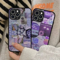 aesthetic collage cute abstract art phone case hard leather case for iphone 11 12 13 mini pro max 8 7 plus se 2020 x xr xs coque
