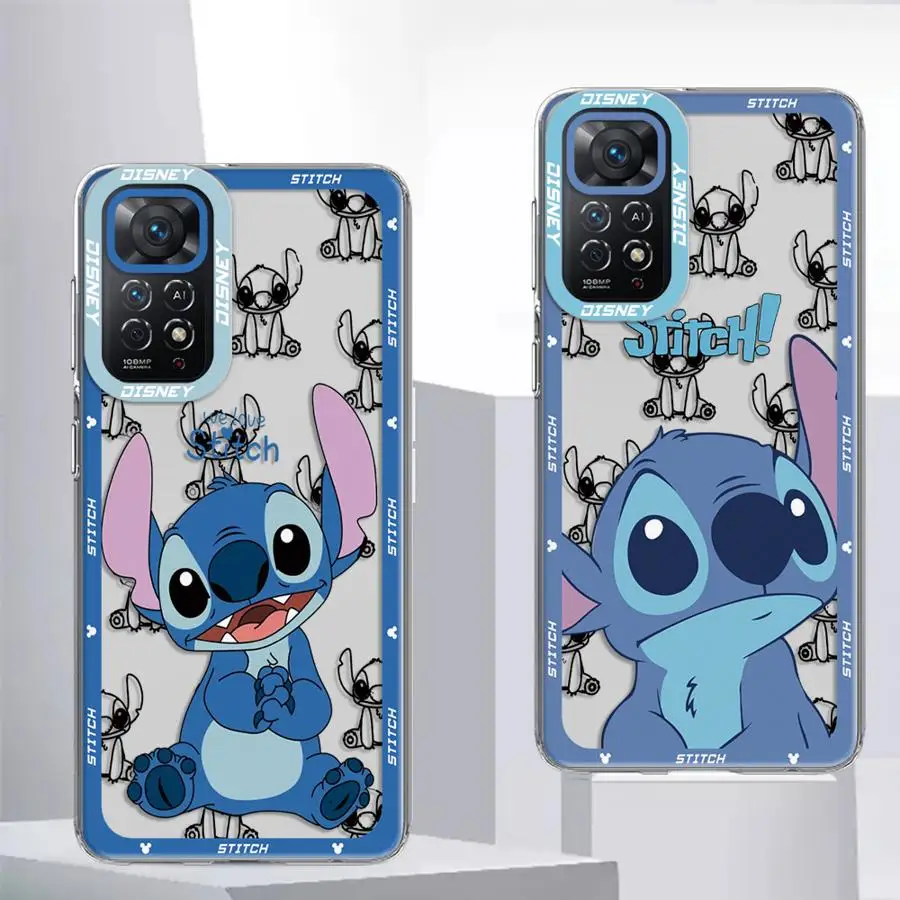Disney Stitch Case for Xiaomi Redmi Note 11Pro 9 11s 12 Pro Plus 10 11 9s 10s 13 10Pro 12s 9Pro Soft Phone Cover Capa