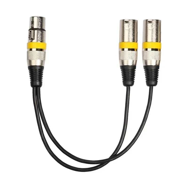 3-контактный разъем XLR мама на двойной 2 штекера Y-разветвитель 30 см адаптерный