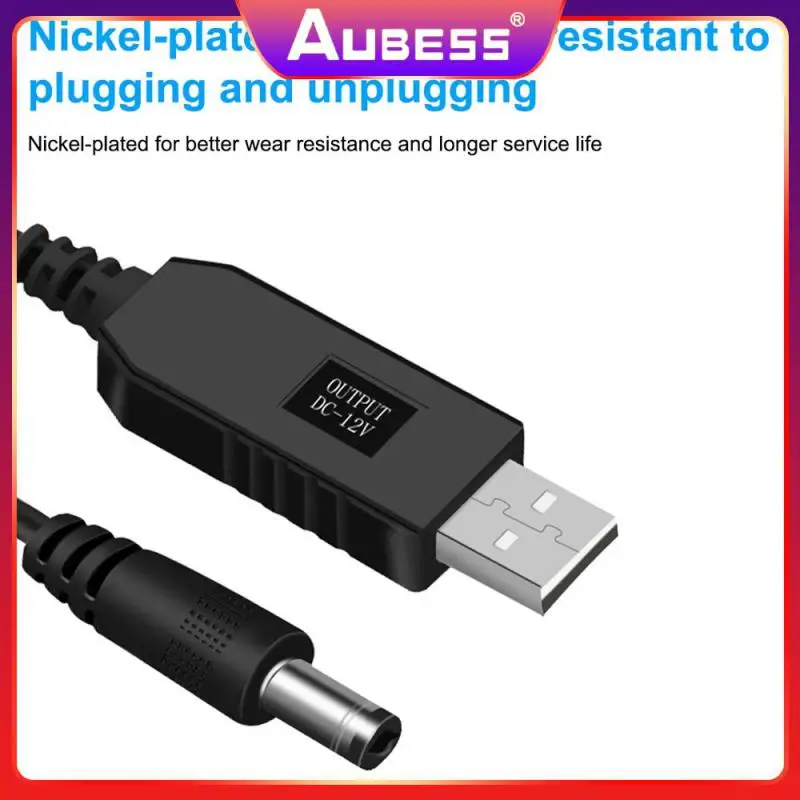 

3.5mm 4.0 Head 9v Battery Charging Cable Over-current Protection Usb To Dc5521 Power Cord Stable Durable 1m Usb To Dc5521 Elbow