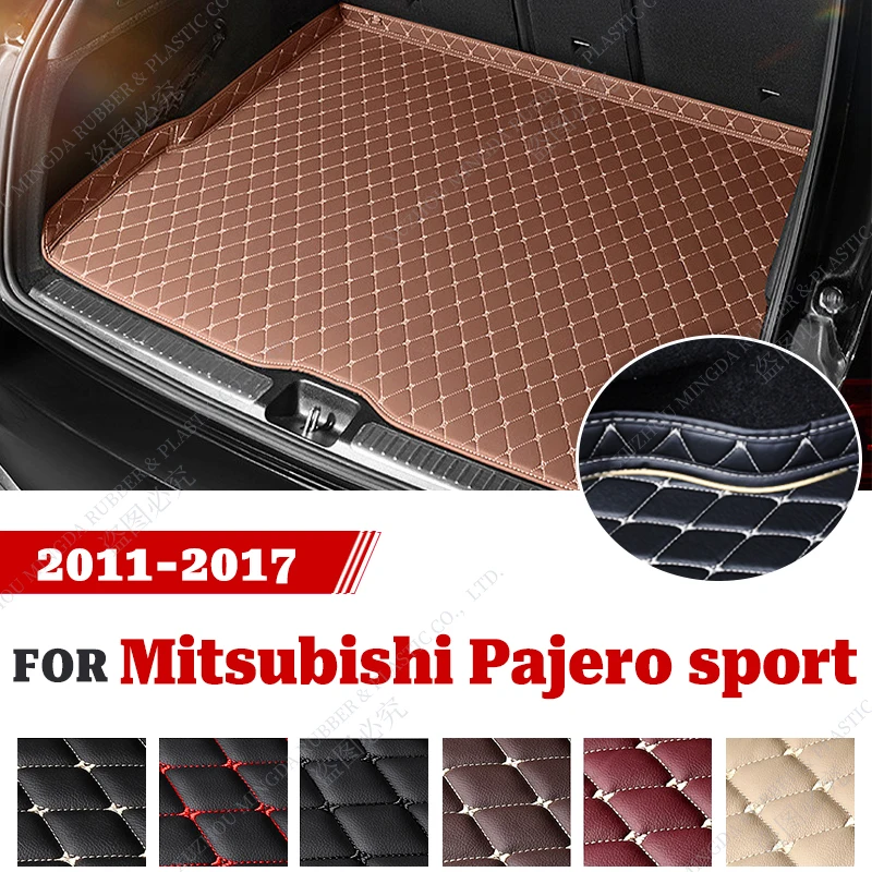 

Высококачественный кожаный автомобильный коврик luтехл для Mitsubishi Pajero Sport 2011 2012 2013 2014 2015