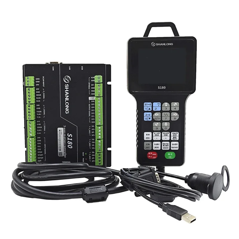 S180 Трехосевой гравировальный станок DSP Автономная ручная система управления