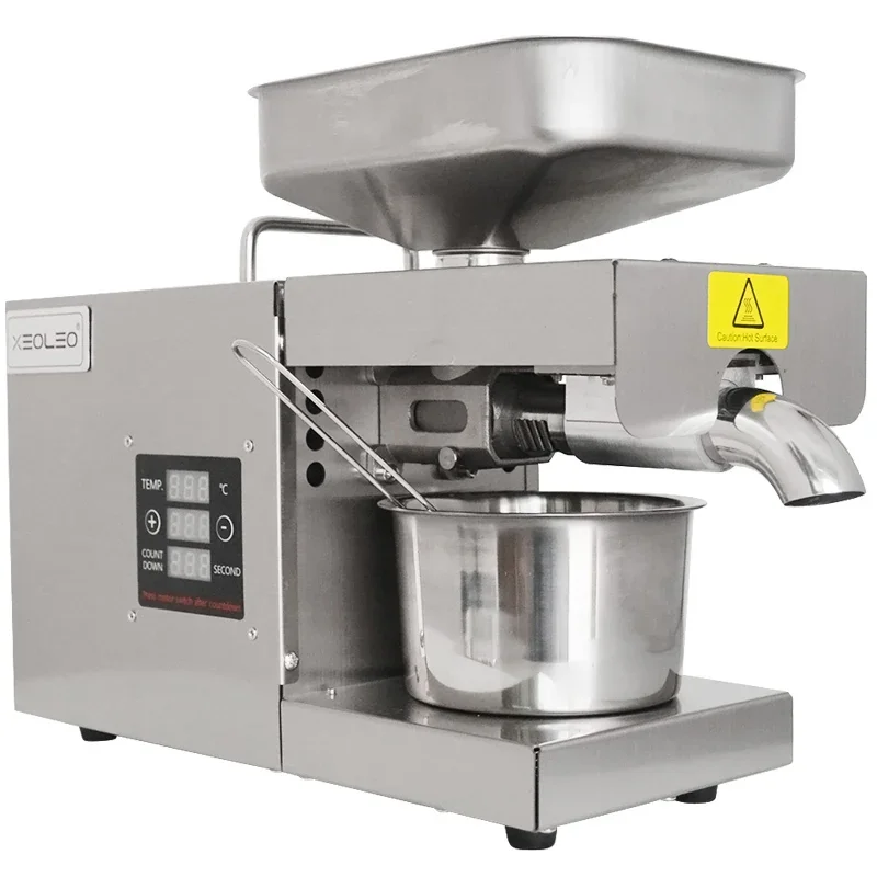 Пресс для масла 700 Вт Машина прессования арахиса/льняного семени/крапси домашней