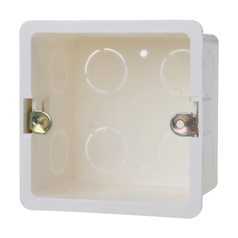 

кассета держателя стены распределительной коробки ПВК 80кс80 для дна переключателя основания гнезда переключателя