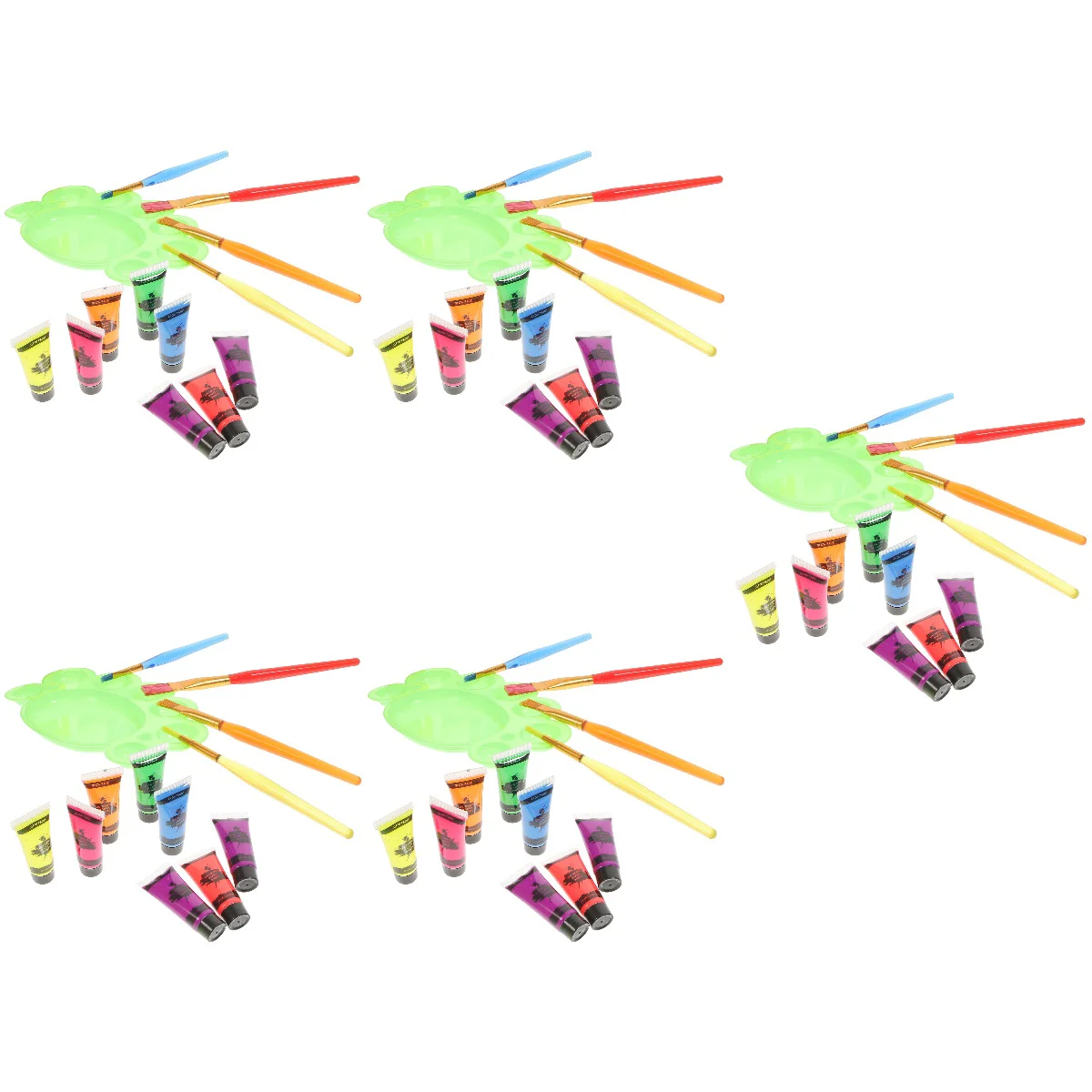 

5 Sets Glow in the Dark Body Fluorescent Body Makeup for Party
