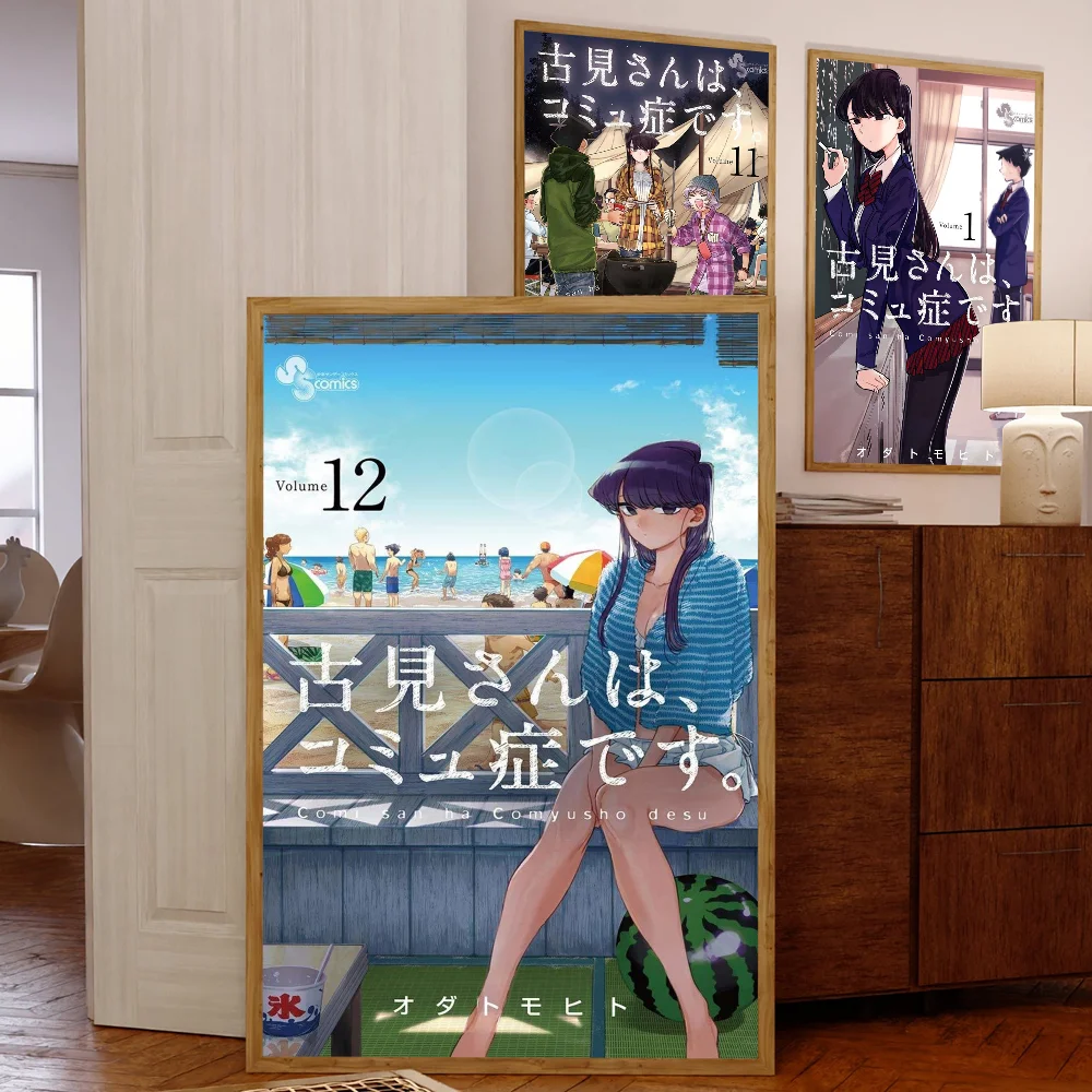 Плакаты Komyushou Desu аниме клейкие постеры для разговора с Komi гостиной бара