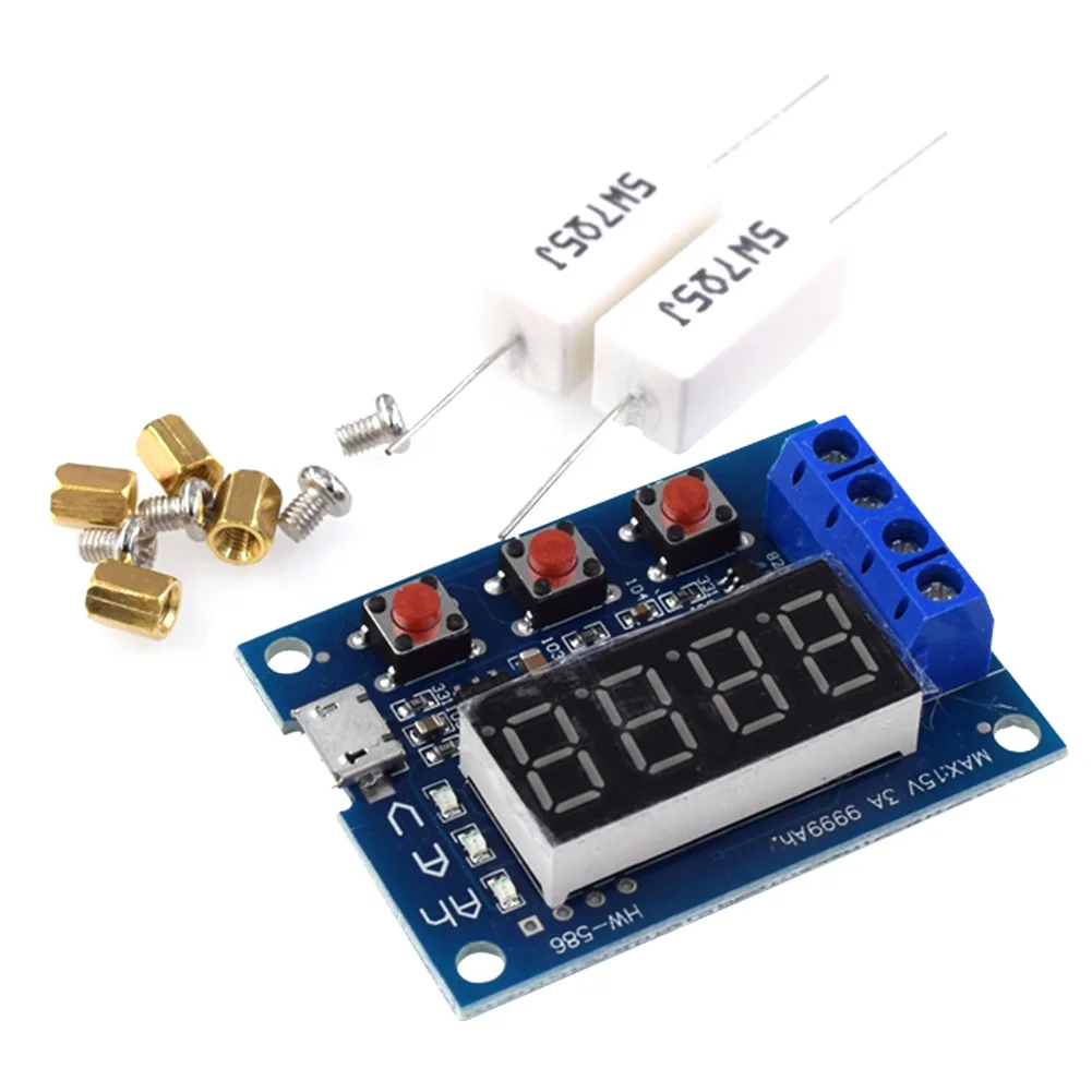 

Battery Capacity Tester Module 18650 Lithium Lead-Acid Discharge Meter Battery Tester Checker Tools Accessories