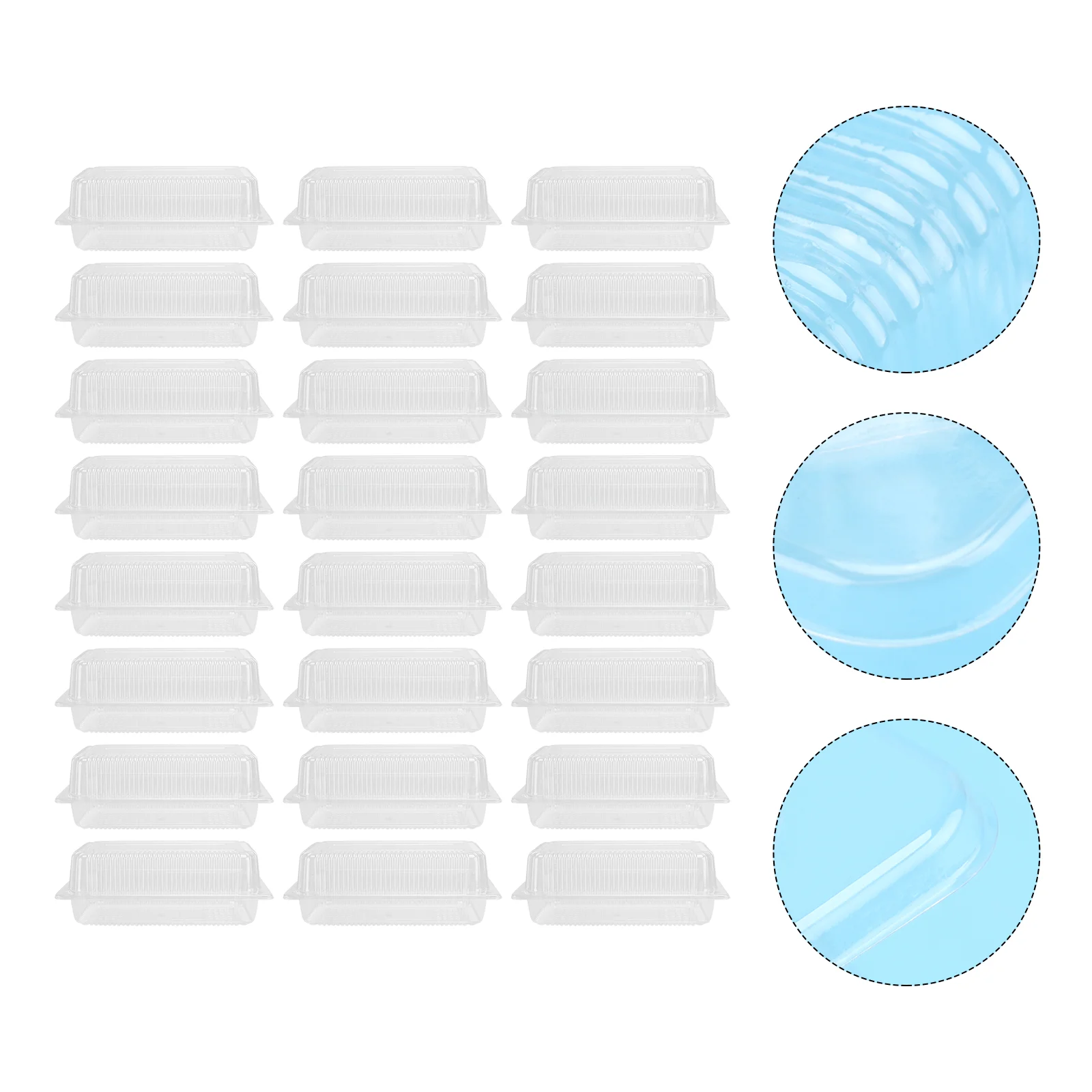 

Box Container Bakery Boxes Cake Dessert Containers Roll Macaron Packaging Smallpastry Hinged Paperboard Disposable Sushi