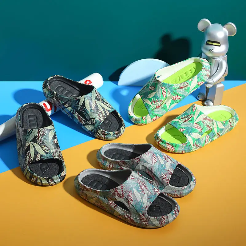 

Men's cool slippers step on excrement sense male summer outdoor 2022 new home fashion anti-slip thick sole anti-male