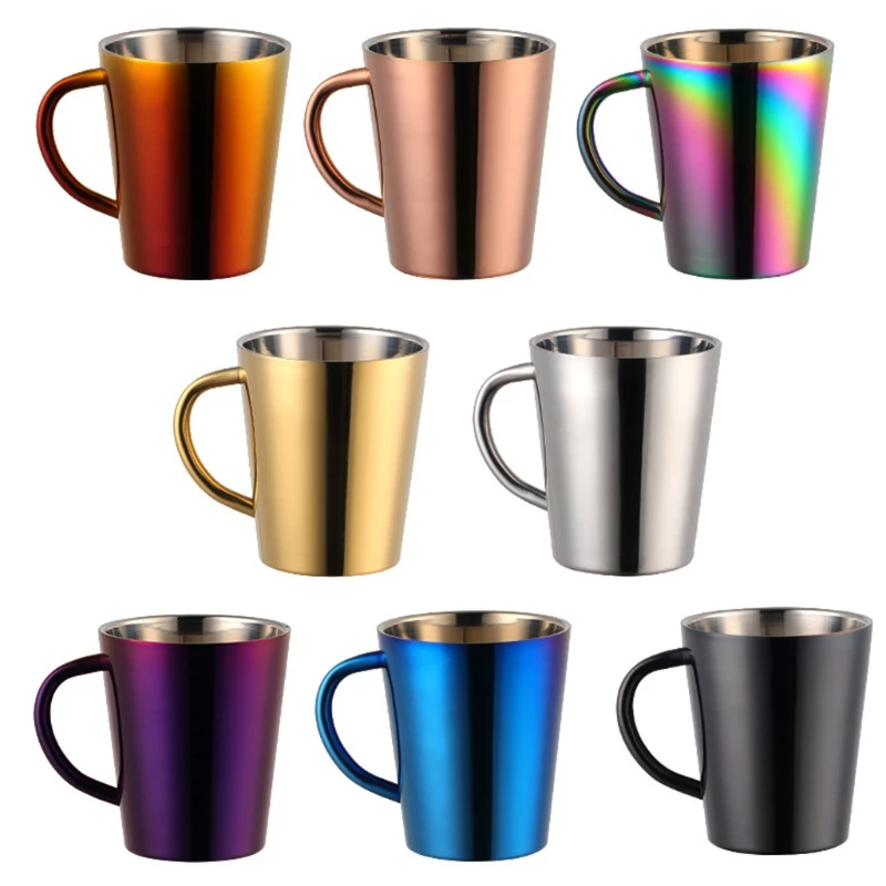 

Термоизолированная кофейная кружка с двойной стенкой, подходит для офиса, спальни и школы, для поддержания прохлады напитков или горячей 87HA