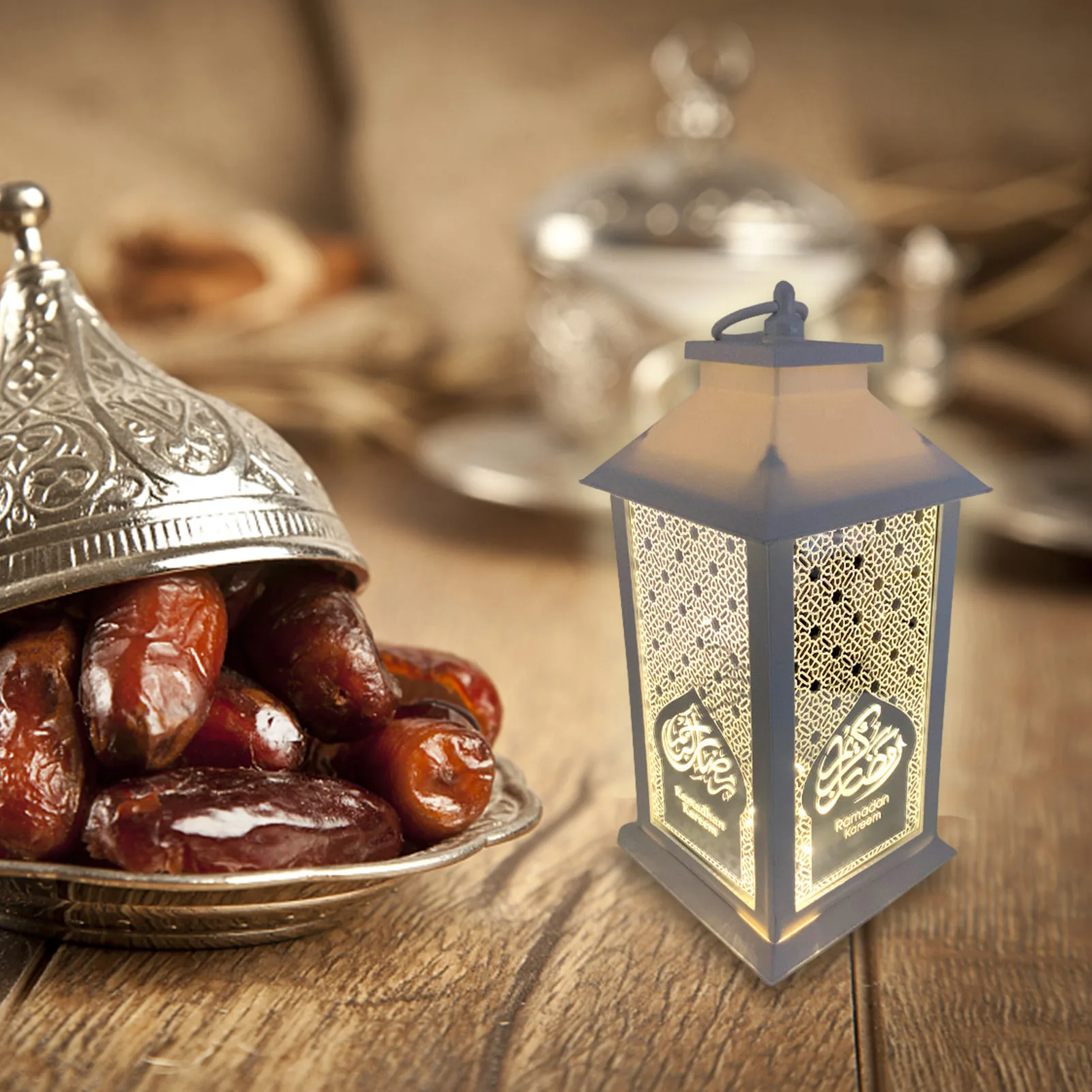 

Декоративный светодиодный светильник Eid Mubarak, праздничный фонарь Рамадана, декоративное украшение для мусульманской вечеринки, товары для ...