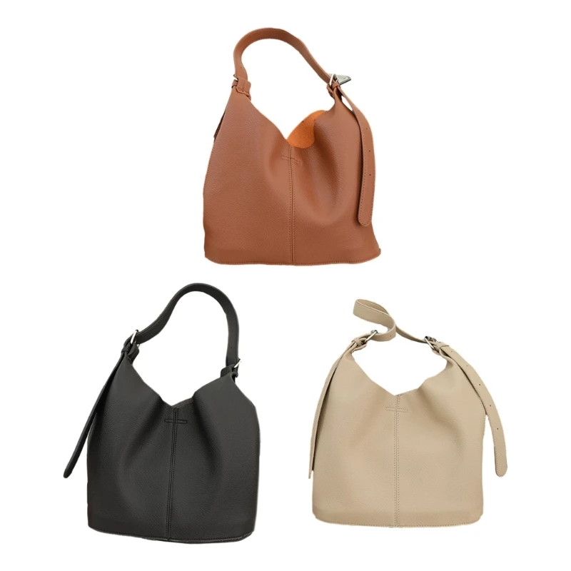 

Bucket Bags Large Capacity Solid Color Bag Shoulder Bag Concealed Bag Lady Purse