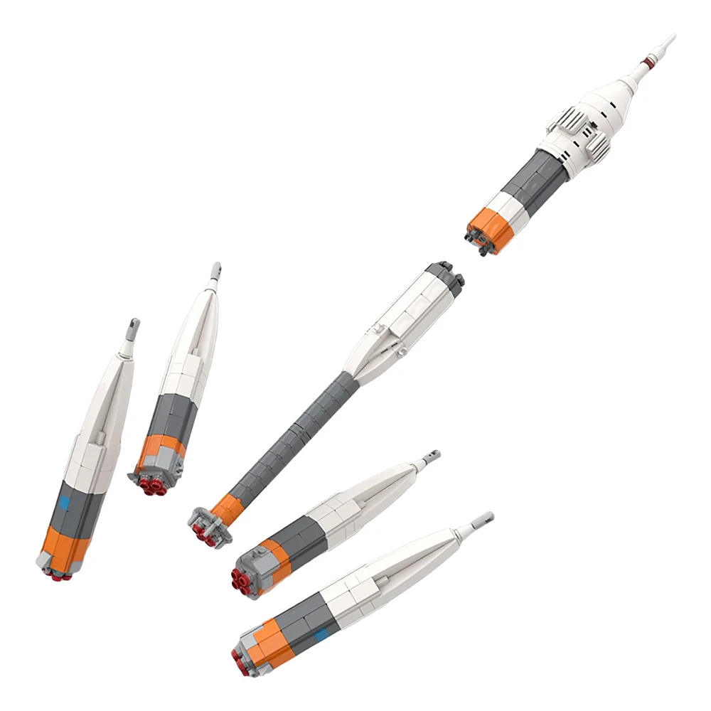 SETBRICKS MOC-34825 Ultimate Soyuz Rocket Aerospace Series Коллекция Space Launch Vehicle R-7 Модель Кирпич Подарок на