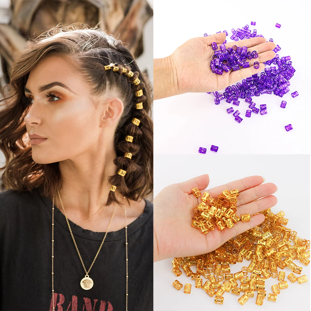 

30/50 шт. Регулируемая пряжка-клипса, манжета для дредов, модный парик, декоративное мини-кольцо для наращивания волос в оплетке, бусины, аксессуары для волос