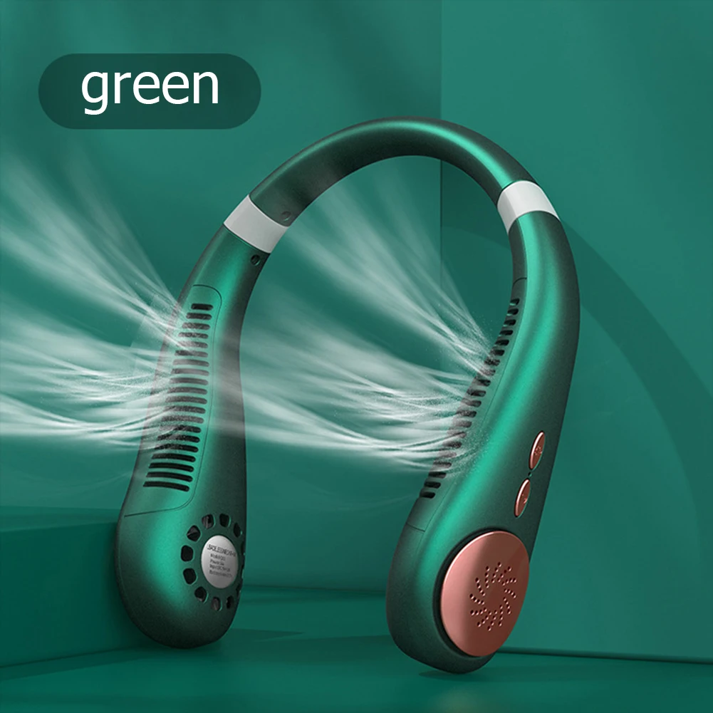 

Бесшумный мини-вентилятор с шейным ободом, портативный бесшумный охлаждающий USB-вентилятор для спорта, беспроводной, с зарядкой от USB