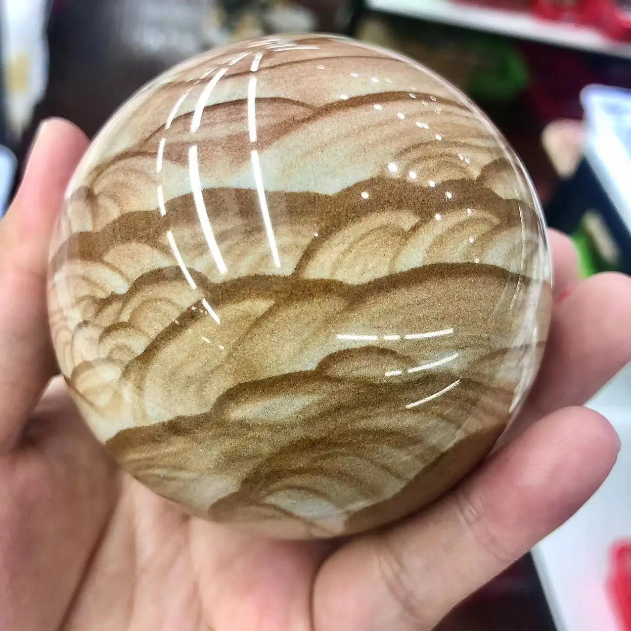 

Шар из натурального дерева, Хрустальная Сфера, лечебные прививки, драгоценные камни, подарок, украшения для дома