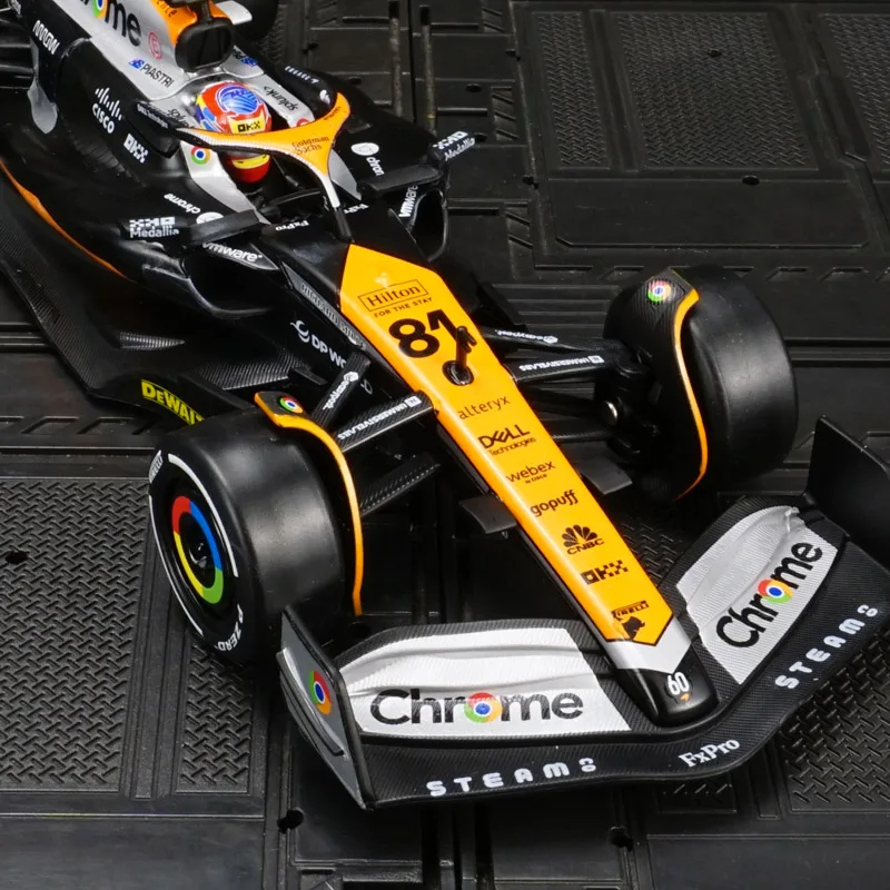 Фото Модель автомобиля McLaren MCL60, масштаб 1:24, имитация гоночного болида Формулы-1, из сплава, подходит для коллекционирования и может быть подарен. №4