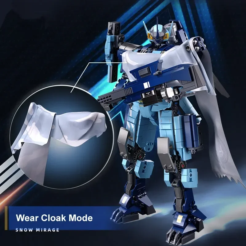 Механический армированный робот-конструктор Sluban MOC Snow Phantom строительные блоки Alpha