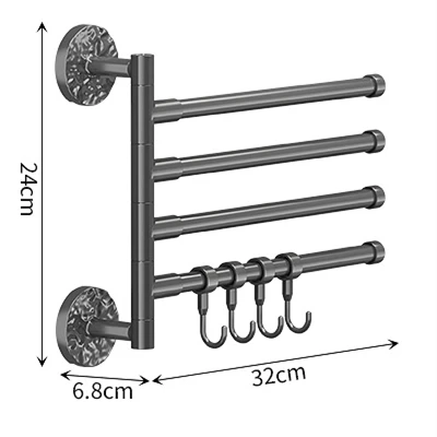 

Пластиковая вешалка для полотенец Grey