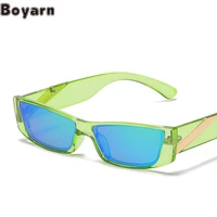 boyarn ins gafas de sol candy color fashion sunglasses gafas de sol metal decorative sunglasses retro small frame hip hop glasse