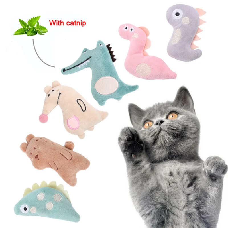 

Cat Toy Mini Cat Grinding Catnip Toys Funny Interactive Plush Cat Teeth Toys Pet Kitten Chewing Toy Claws Thumb Bite Pet Supply