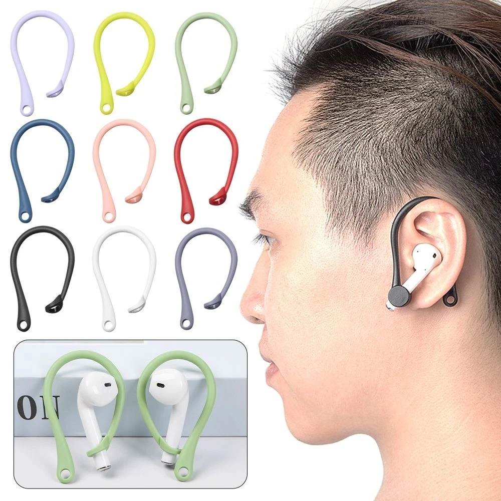 

Bluetooth Earphone Anti Lost Anti-drop Ear Hook For Apple Airpods 1 2 3 4 Pro Sport Headphone Earhook Holder Ear Cap Eartip