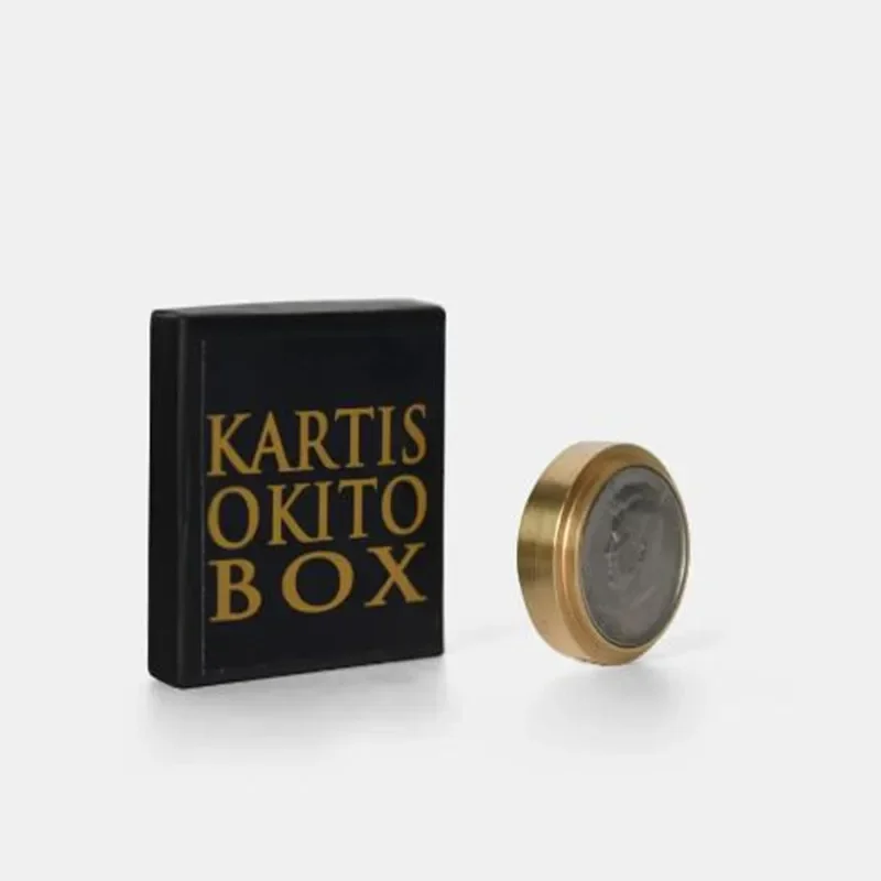 Фото Новая версия Kartis Okito Box Волшебные трюки Крупным планом Magie Реквизит Монета Магия Трюк Реквизит Ментализм Монета Появляется Зникание Магия №1