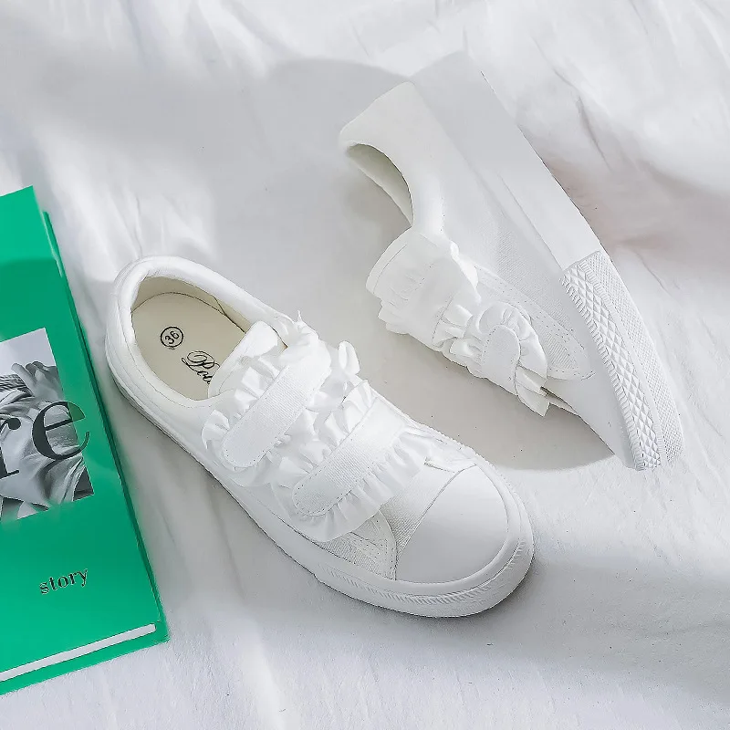 

New fashion simple white shoes thick bottom big toe shoes all-match casual sneakers women's shoes shoes for women