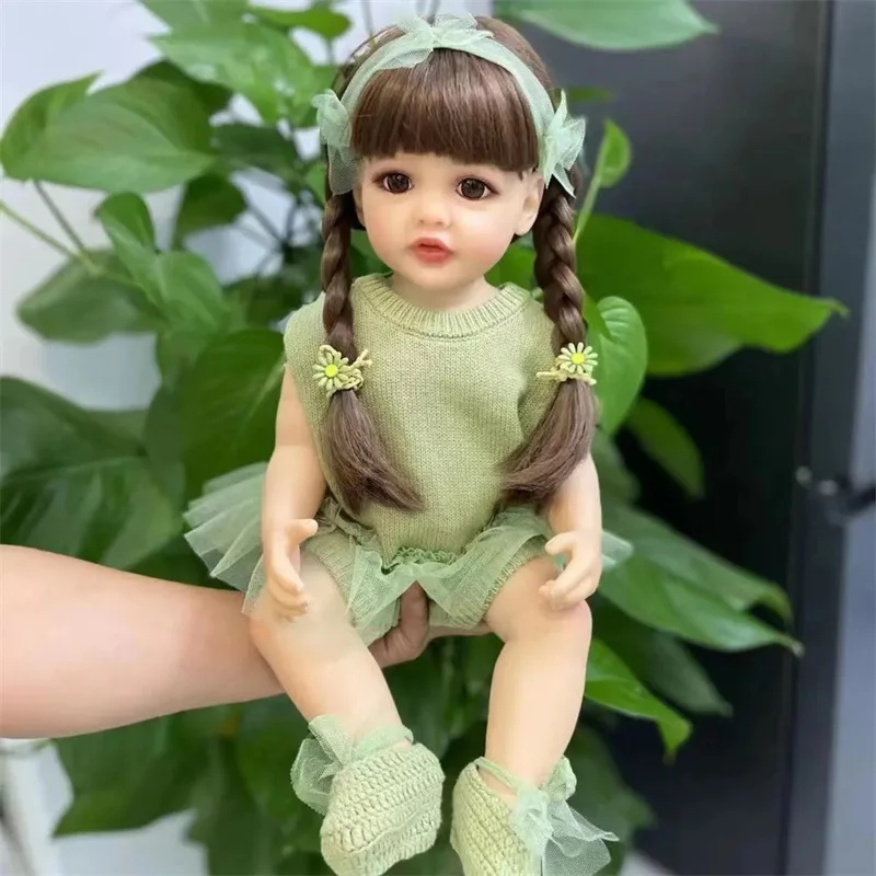 

Мягкая резиновая кукла для новорожденных, 55 см