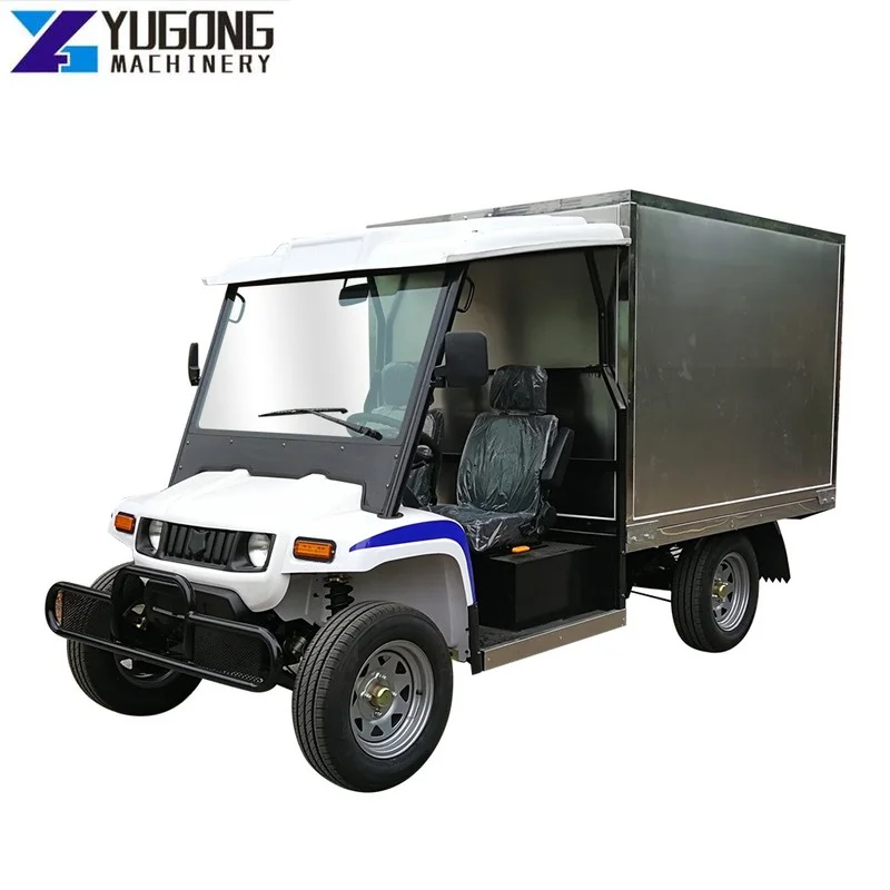 

Modern Design 4 Wheel 2 Seat Electric Cargo Van Flat Cargo Truck High Quality Electric Utility Vehicle Logistics Cargo Truck