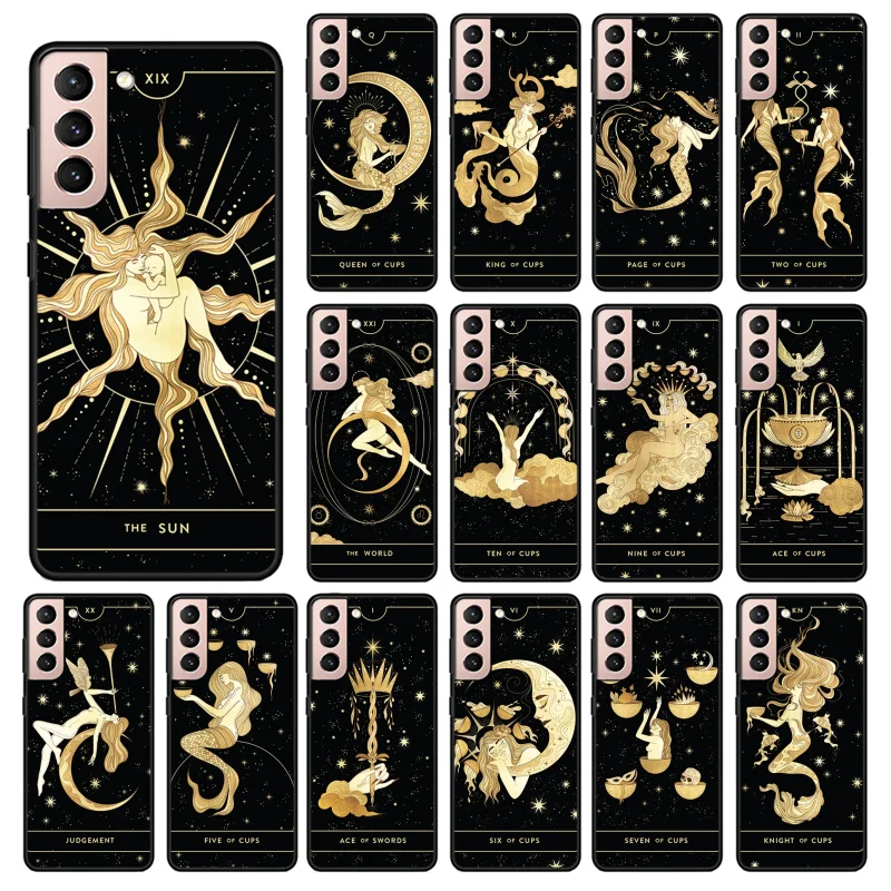

Phone Case for Samsung Galaxy S22 S20 Ultra S20 S22 Plus S21 S10 S9 S8 Plus S10E S20 FE Divine Feminine Tarot Funda Capa